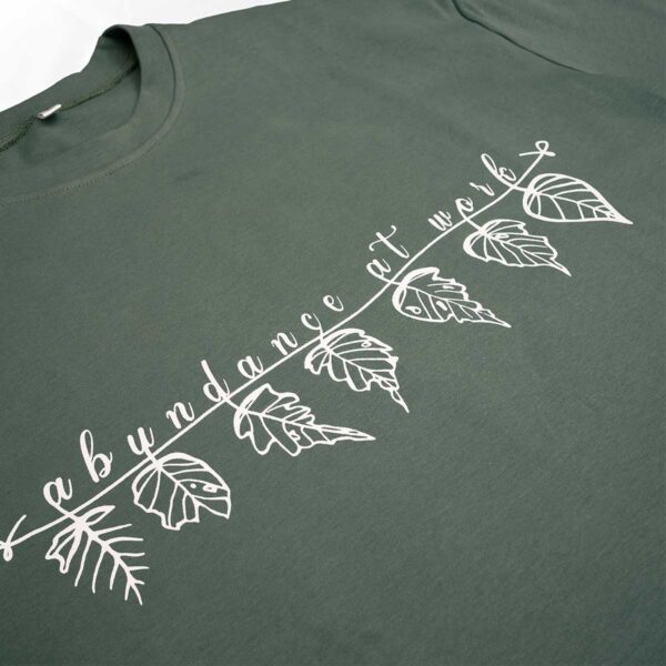Abundance Tee Green Leavolution T-Shirt - Image 2