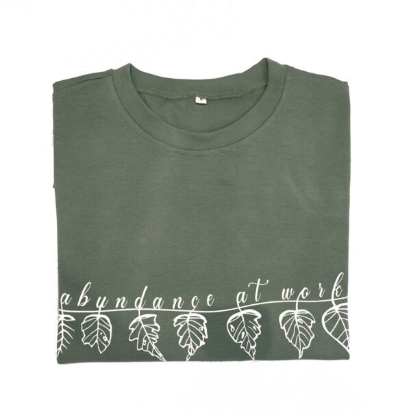 Abundance Tee Green Leavolution T-Shirt - Image 3