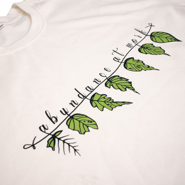Abundance Off-White Leavolution Tee Shirt - Image 3